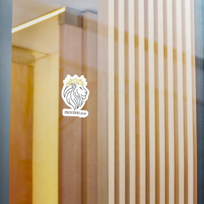 Proverbs 30:30 Lion & Crown Sticker