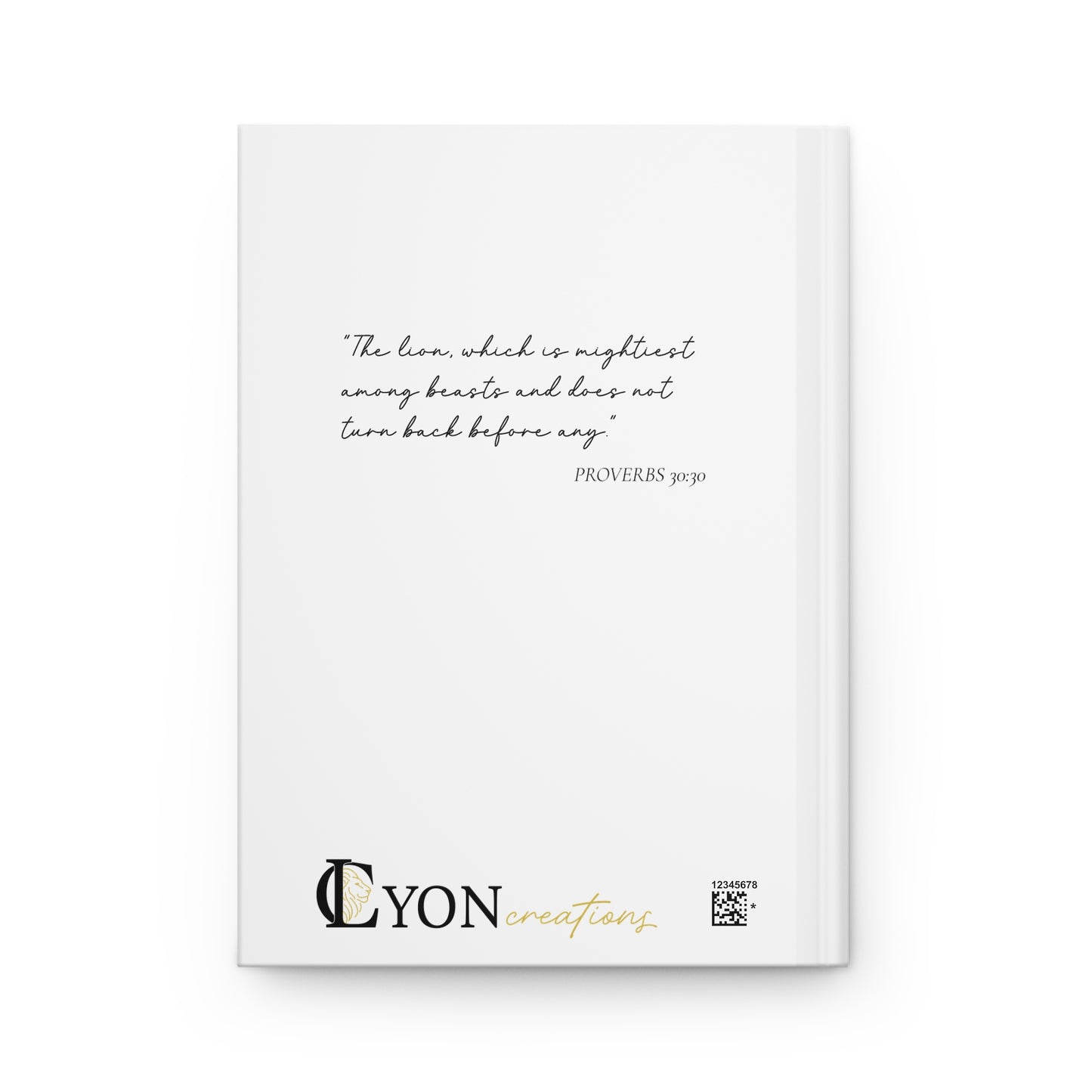 Proverbs 30:30 Lion & Crown Matte Hardcover Journal