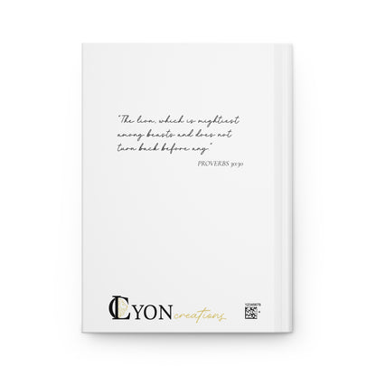 Proverbs 30:30 Lion & Crown Matte Hardcover Journal