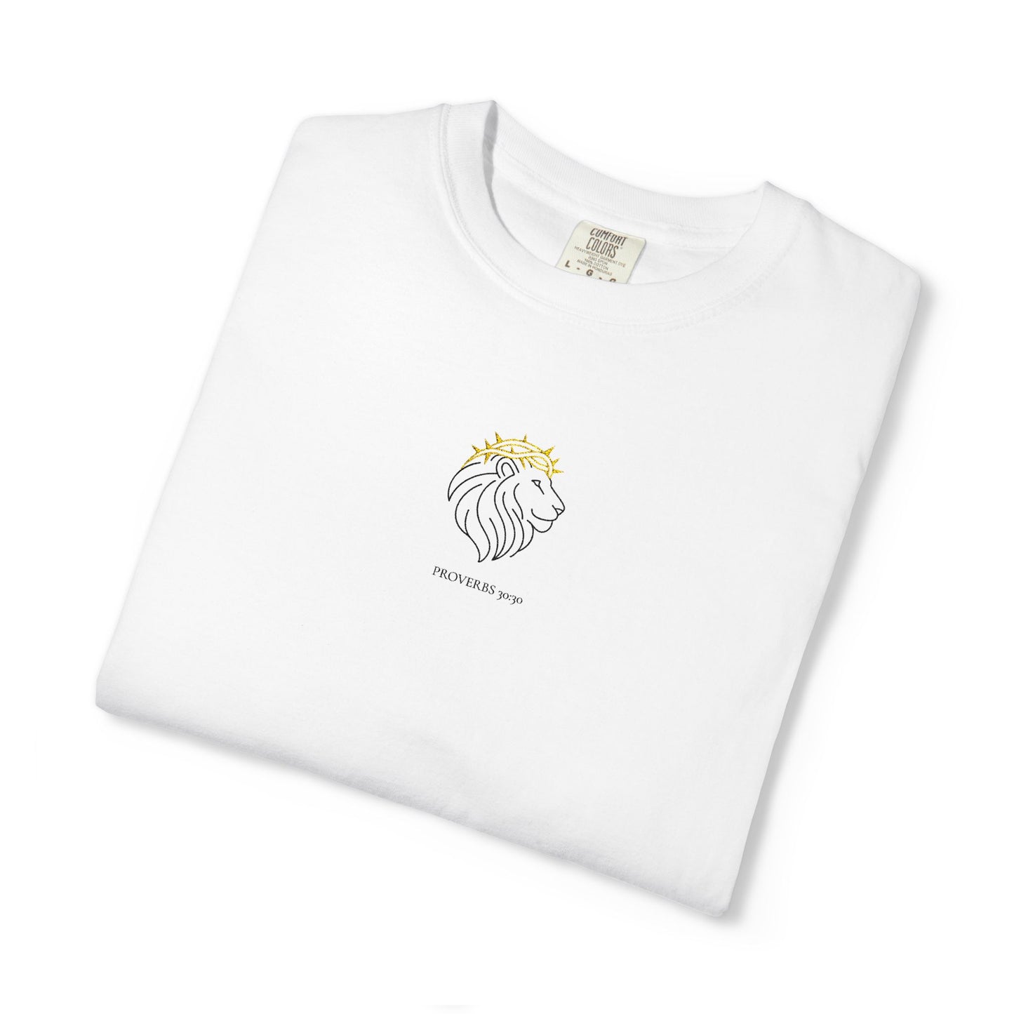 Christ Unisex T-shirt with Proverbs 30:30 Design