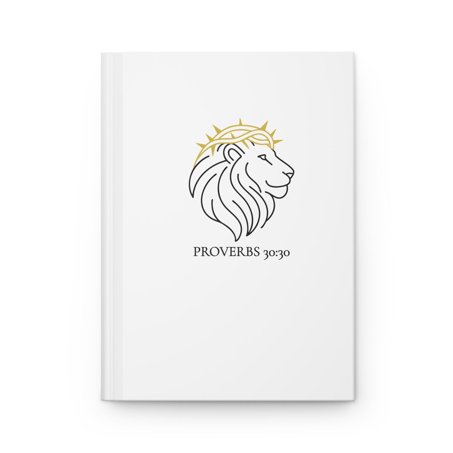 Proverbs 30:30 Lion & Crown Matte Hardcover Journal